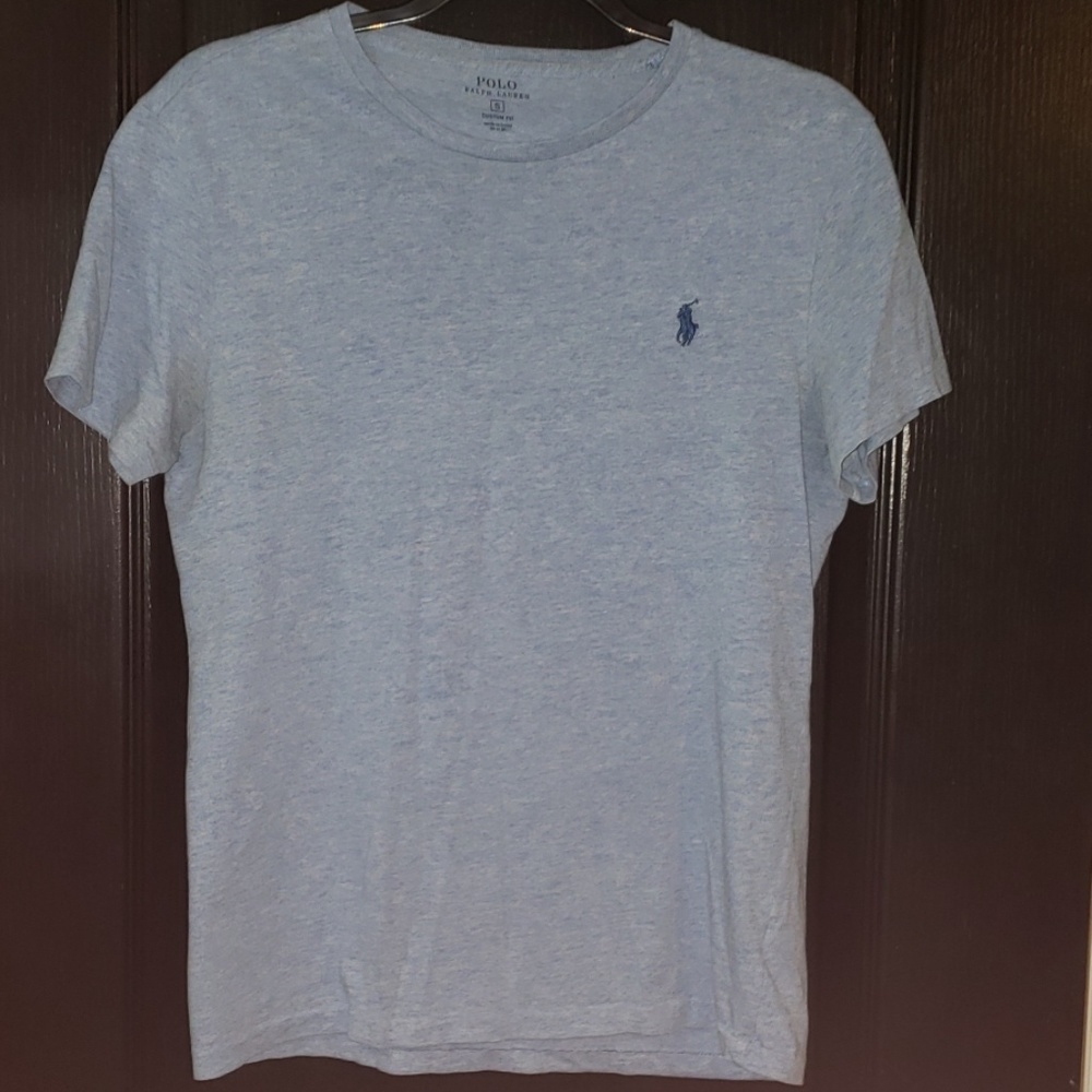 Polo Shirt Heathered Blue size Small